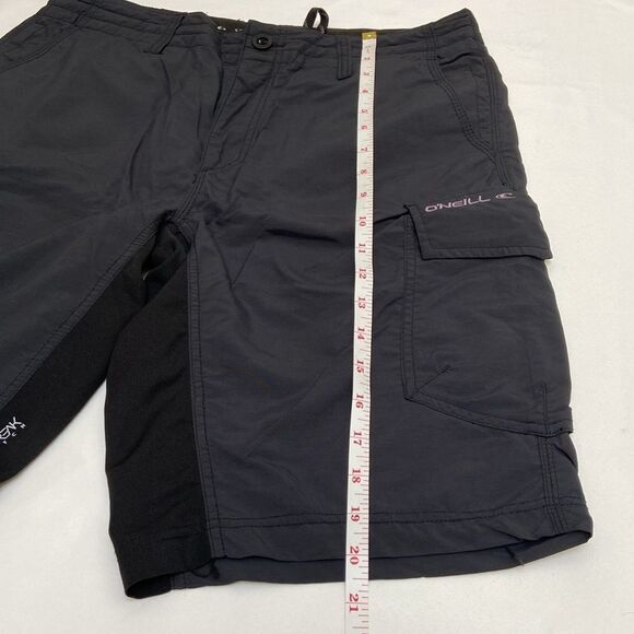 O'Neill Black Cargo Shorts with Relaxed Fit - Picture 4 of 9